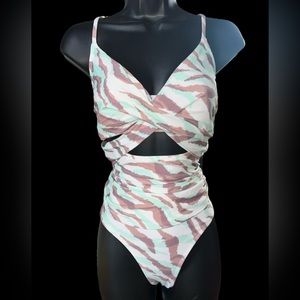 Cupshe Zebra Print Tankini